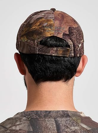 JACK PYKE Stealth Baseball Cap, Waterproof Breathable Silent Fabric, Adjustable Country-Style Hat for Men with Duckbill Peak, Hook & Loop Adjuster, Perfect for Outdoor & Casual Wear - English Oak