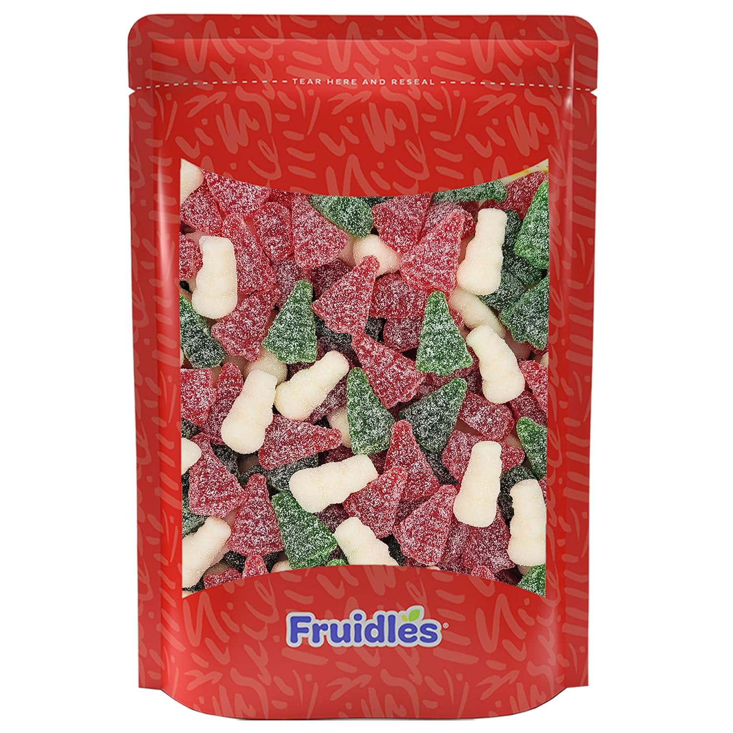 Fruidles Christmas Snowmen & Trees with Snow Gummi Candy, Delicious Gummies, Fun and Festive Holiday Snacking - Bluk (4.5 Pounds)