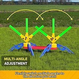 Otoseth Multi-Color Rocket Launcher for Kids - Foam Blaster Set with 10 Rockets, Soars Up to 100 Feet - Birthday & Christmas Toys for Boys & Girls Age 3-12