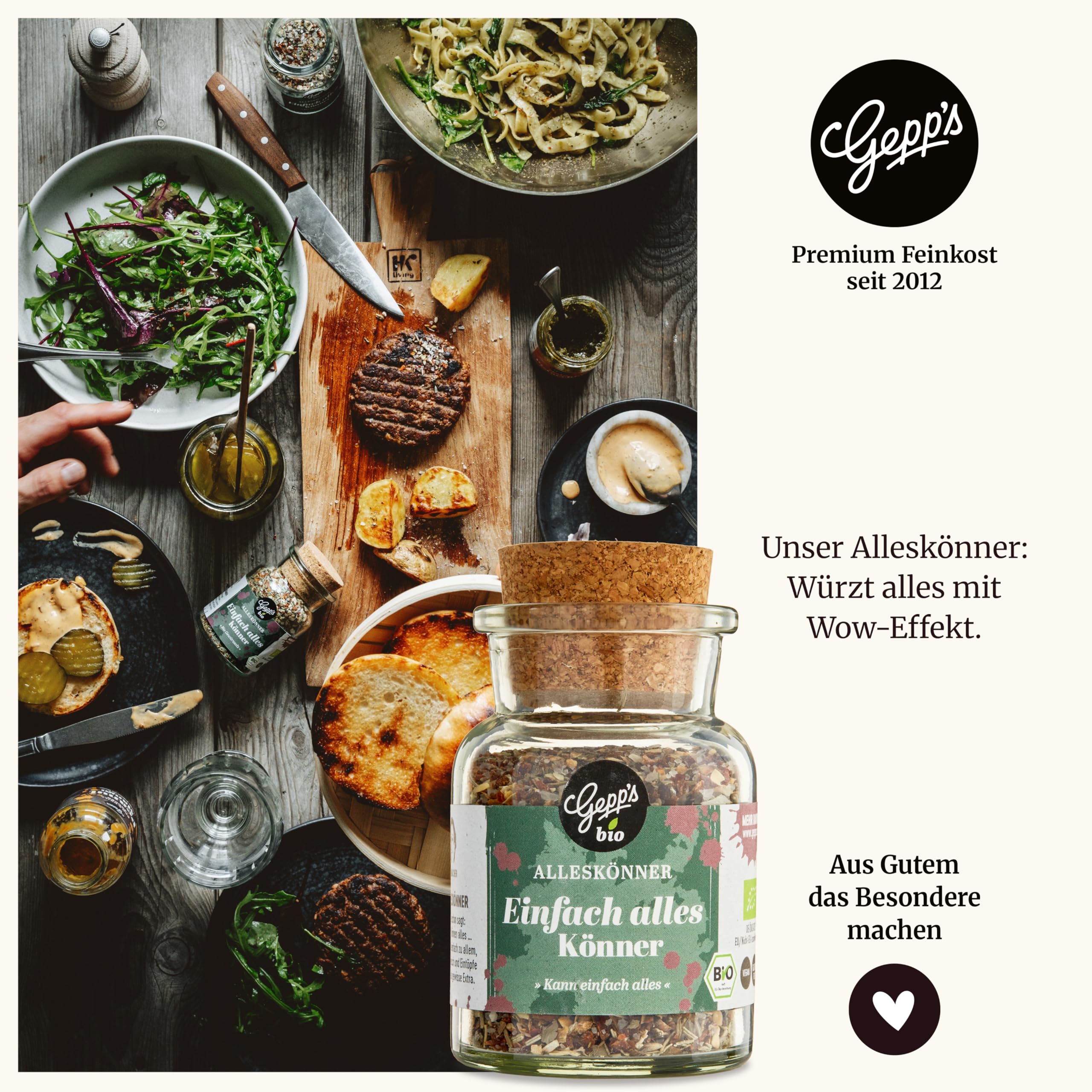 Gepp's Feinkost Rentenbox Geschenkkorb für den Ruhestand mit Pasta, Pesto und Delikatessen