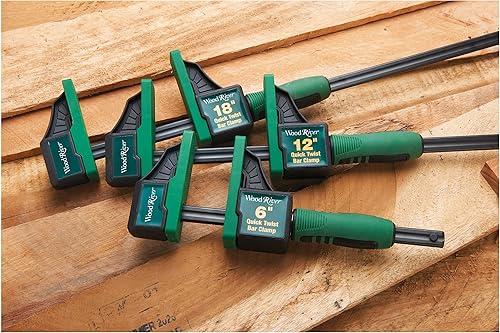 Miniatura 4 de WoodRiver Abrazadera de barra de giro rápido 12"