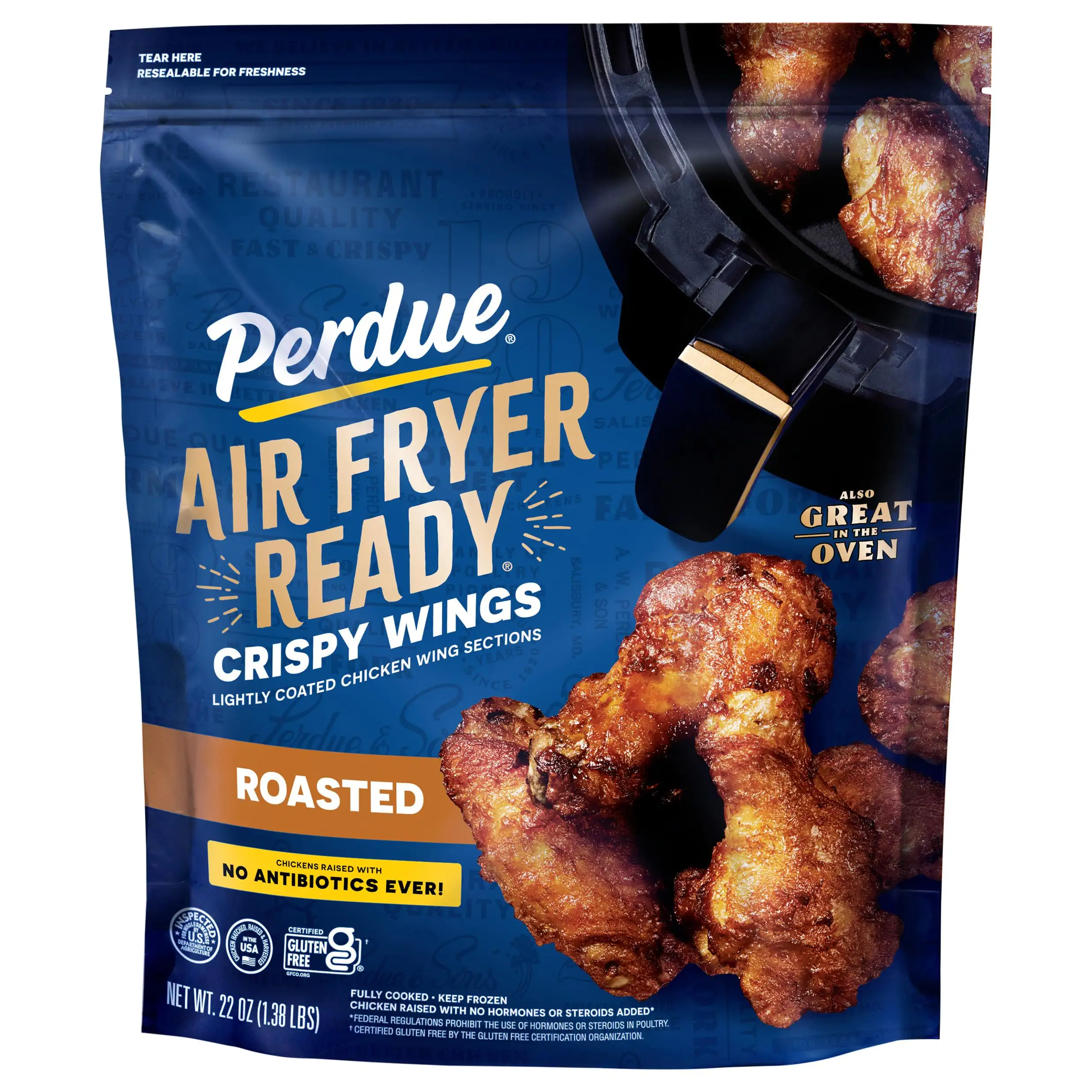 PERDUE® AIR FRYER READY® Roasted Crispy Chicken Wings, 22 oz.