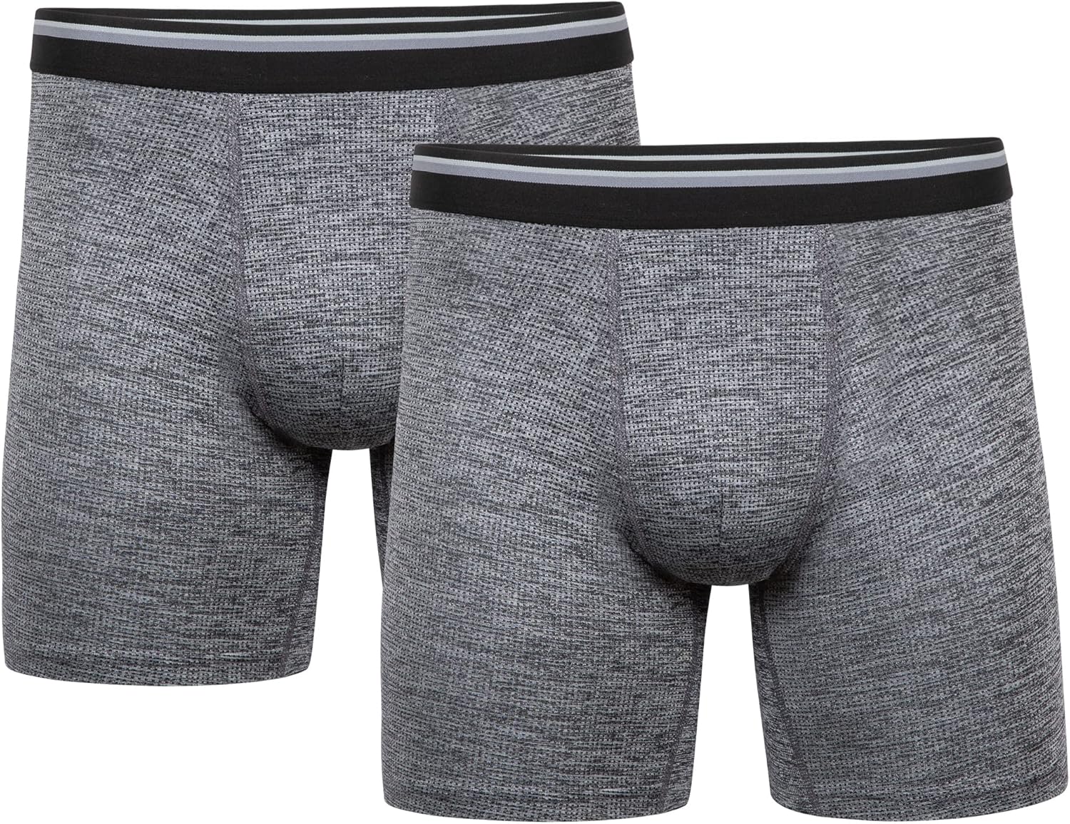 Gildan Men's Underwear Performance DriftKnit Modern Boxer Briefs, 2-Pack