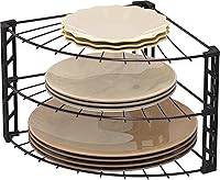Vista 1 de Simple Houseware - Organizador de estantería esquinera de 3 niveles para encimera, bronce