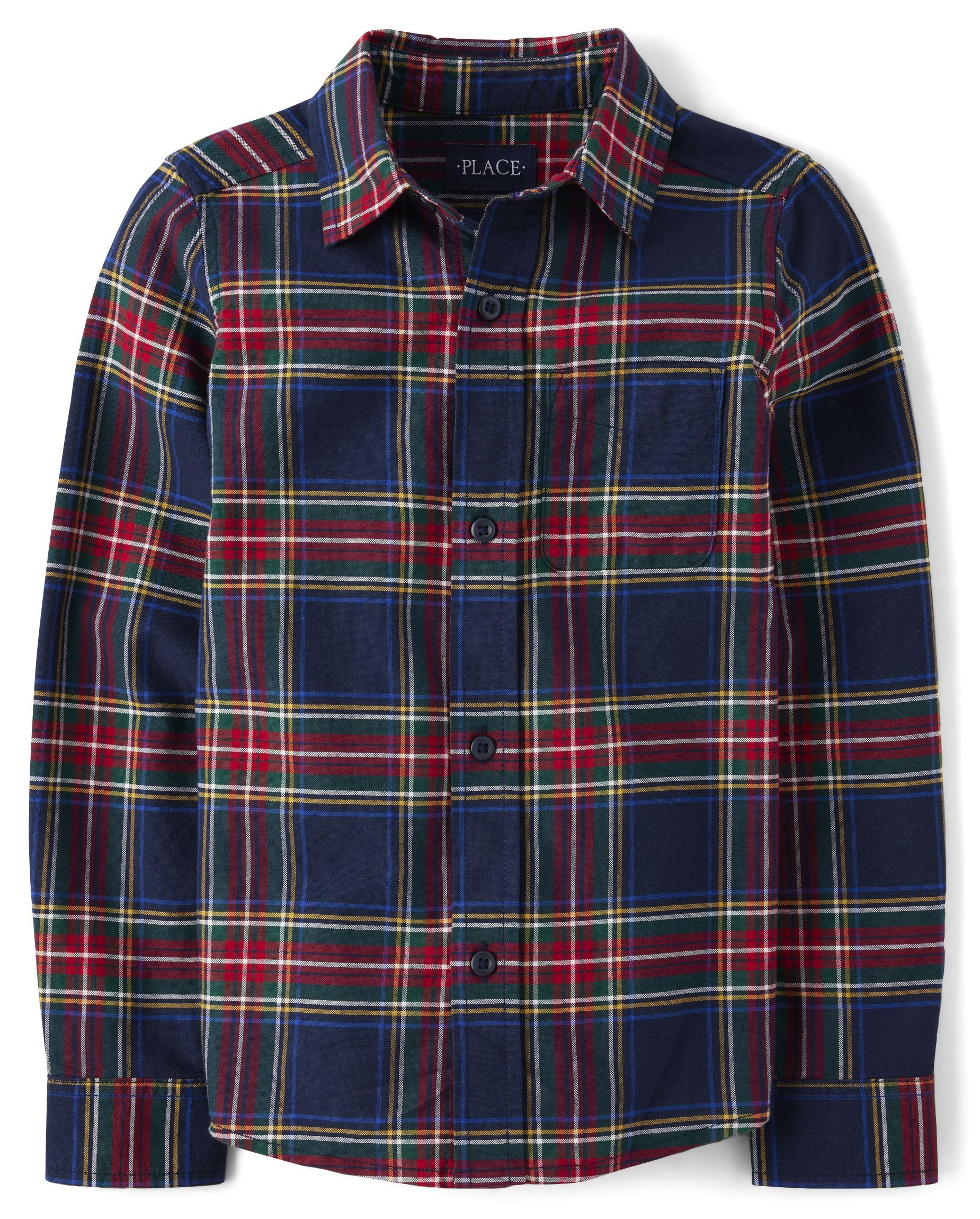 The Children's Place Boy's Long Sleeve Button Down Shirts