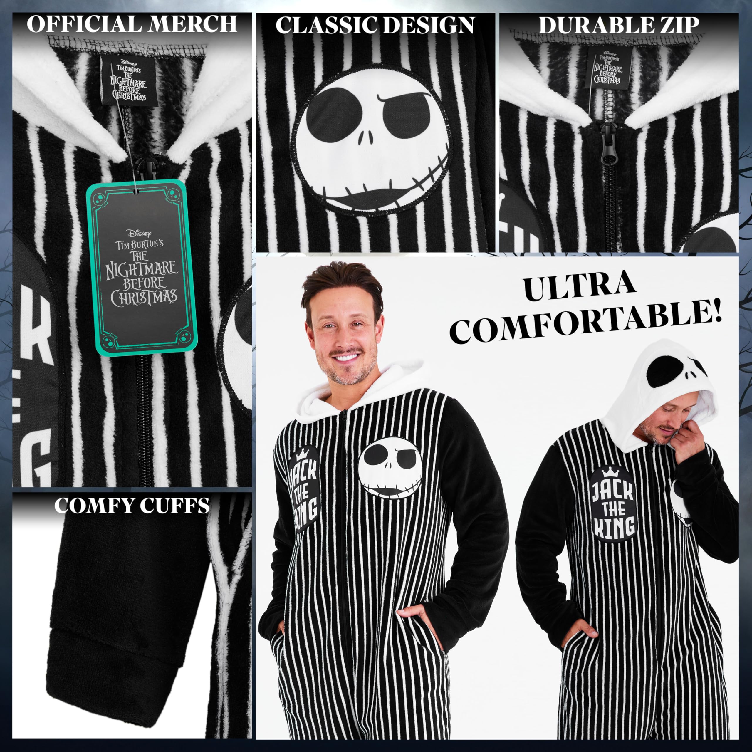 Disney The Nightmare Before Christmas Pijama Entero para Hombre