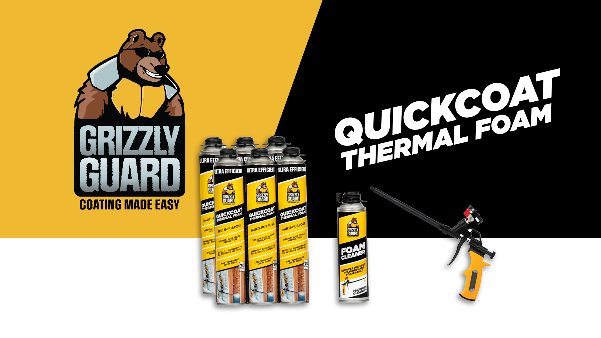 Watch GrizzlyGuard Quickcoat Thermal Spray Foam Insulation kit on