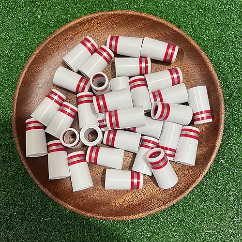 Miniatura 96 de SummerHouse Casquillos de hierro de golf multianillo compatibles con eje de acero cónico de 0.355 '' y eje paralelo de 0.370 '' Verde con 4 blancos