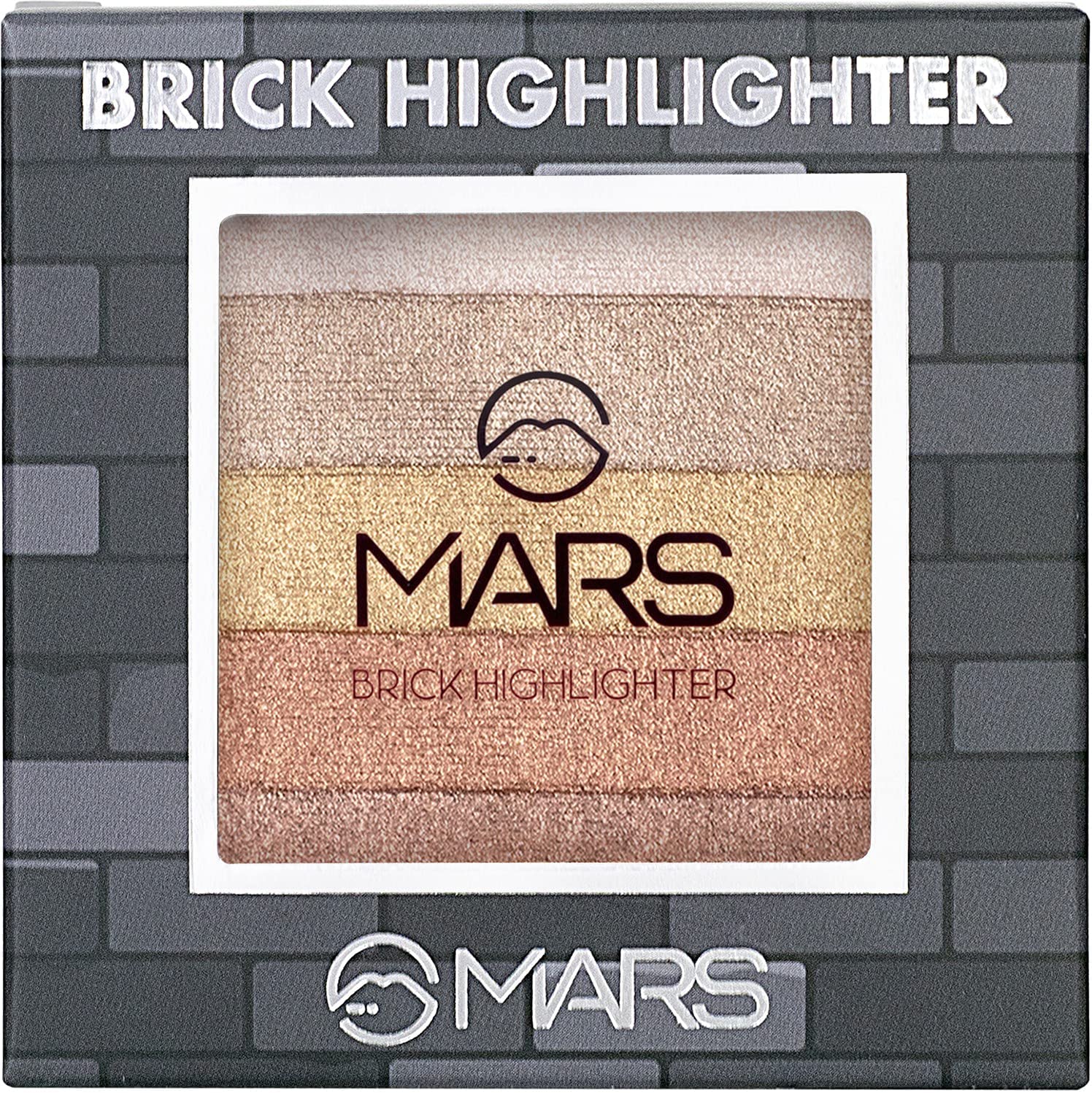 MARS Brick Baked Highlighter Blusher Matte Highlighter (Shade-04) 2