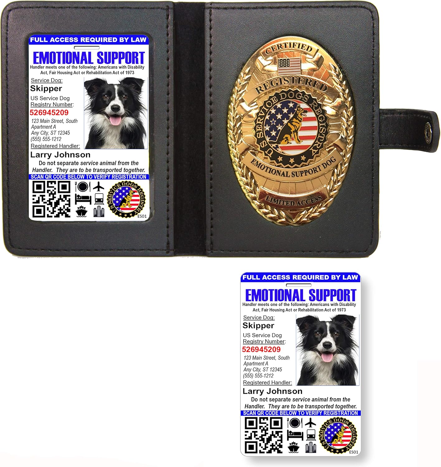 esa support dog collar