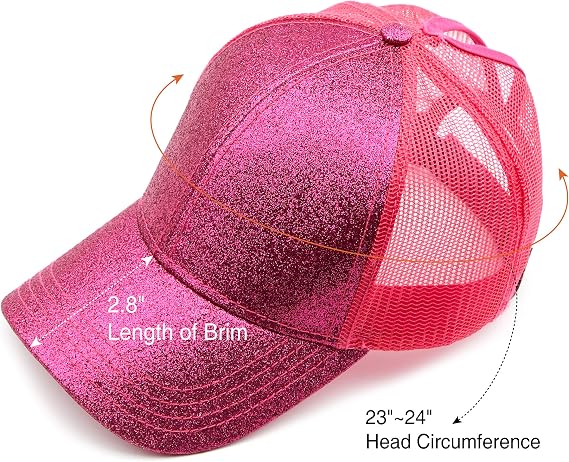 C.C Hatsandscarf Ponytail caps Messy Buns Trucker Plain Baseball Cap (BT-6)