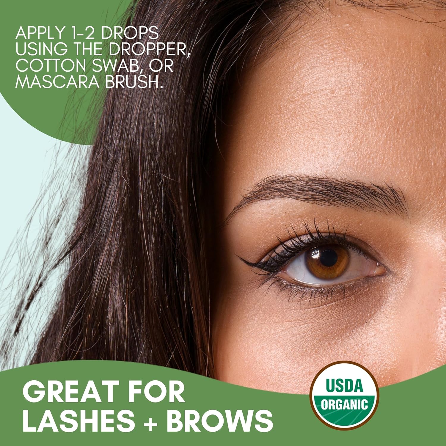 HERBION Naturals Organic Castor Oil USDA Certified, 100% Pure, Cold Pressed, Hexane-Free. Moisturizer & Hair Treatment. Glass Bottle w/Dropper, 3.38 Fl Oz - Image 4