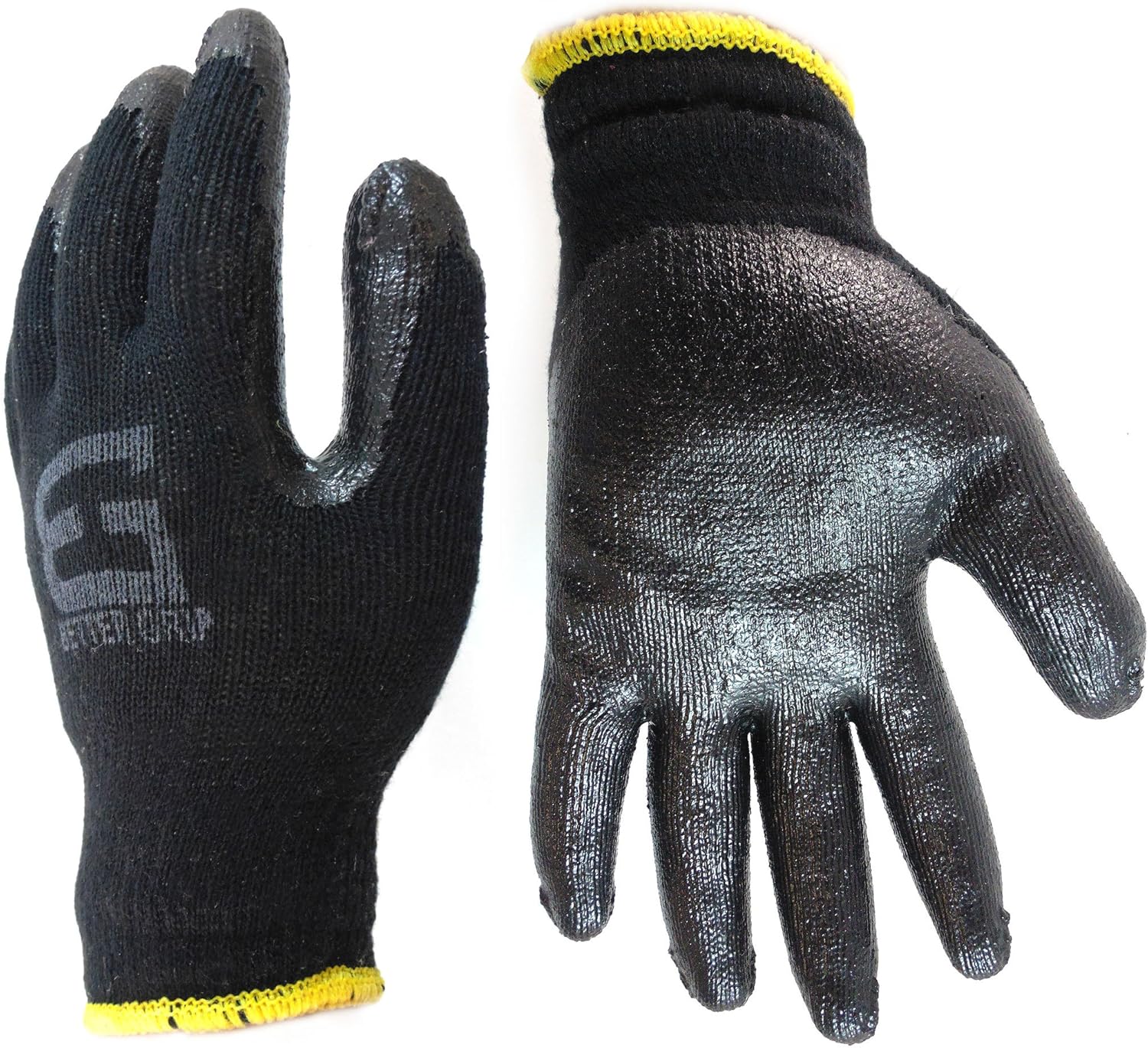 Heavy Duty Premium Knit Latex Palm Gloves, Double Dipped Coating, Red/White (BGERED,240)