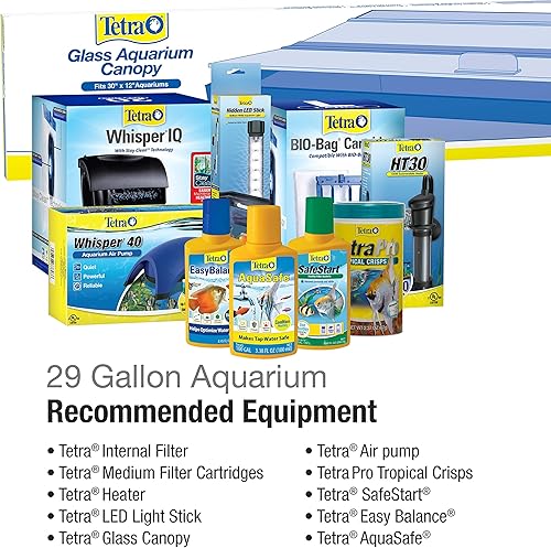 Miniatura 20 de Tetra Acuario de vidrio 5.5 galones, pecera rectangular