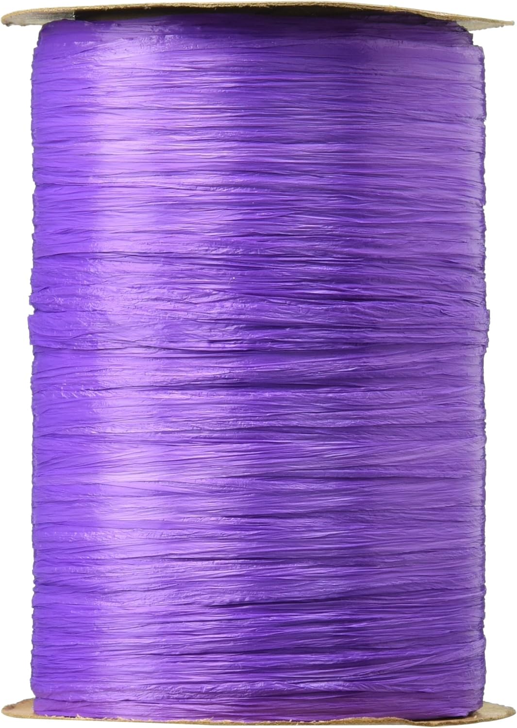 Berwick Craft Matte 1/4'' Wide Raffia Ribbon, Purple, 100 Yards