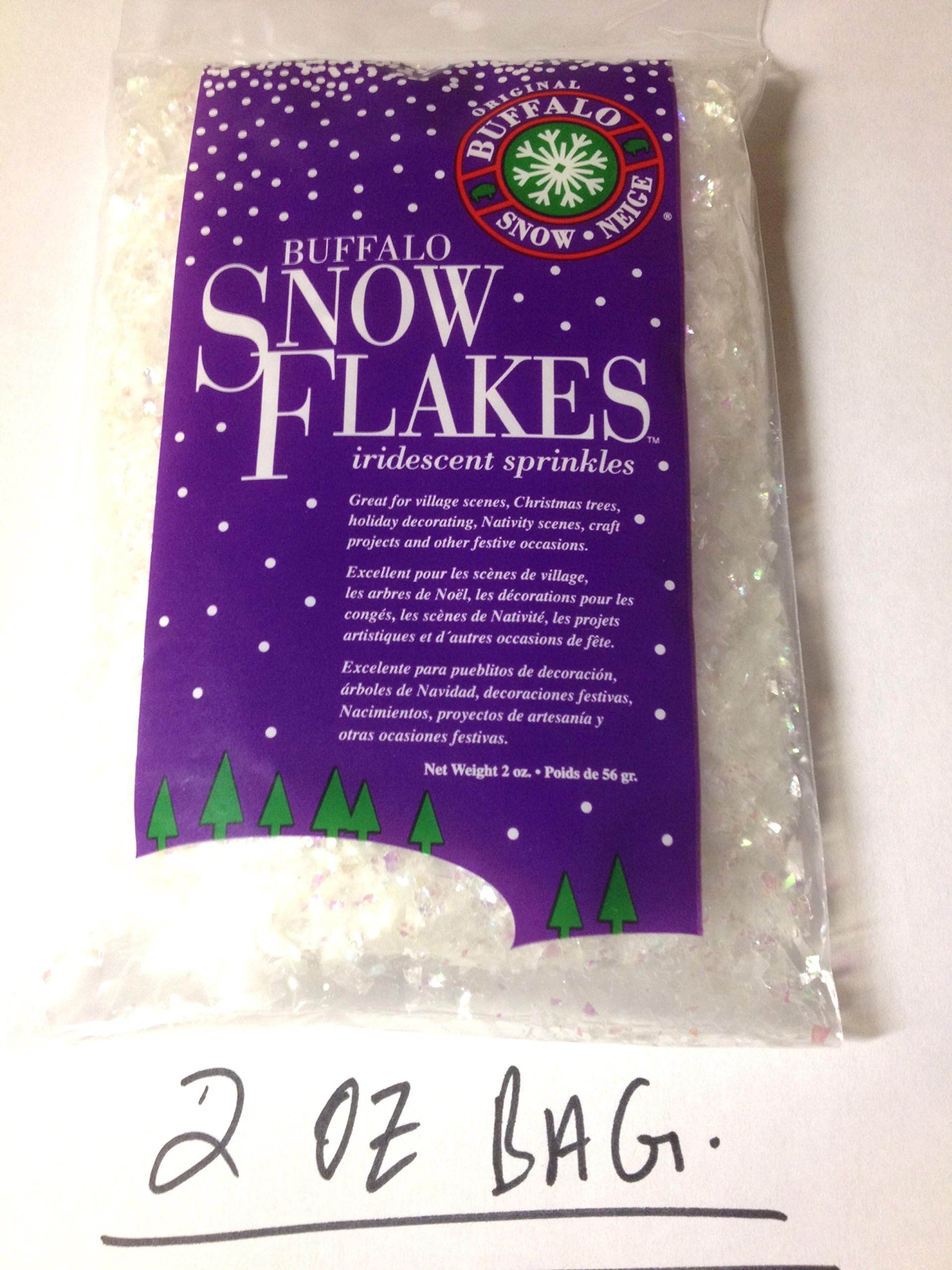 Buffalo SnowFlakes Iridescent Sprinkles 4.5 oz Bag