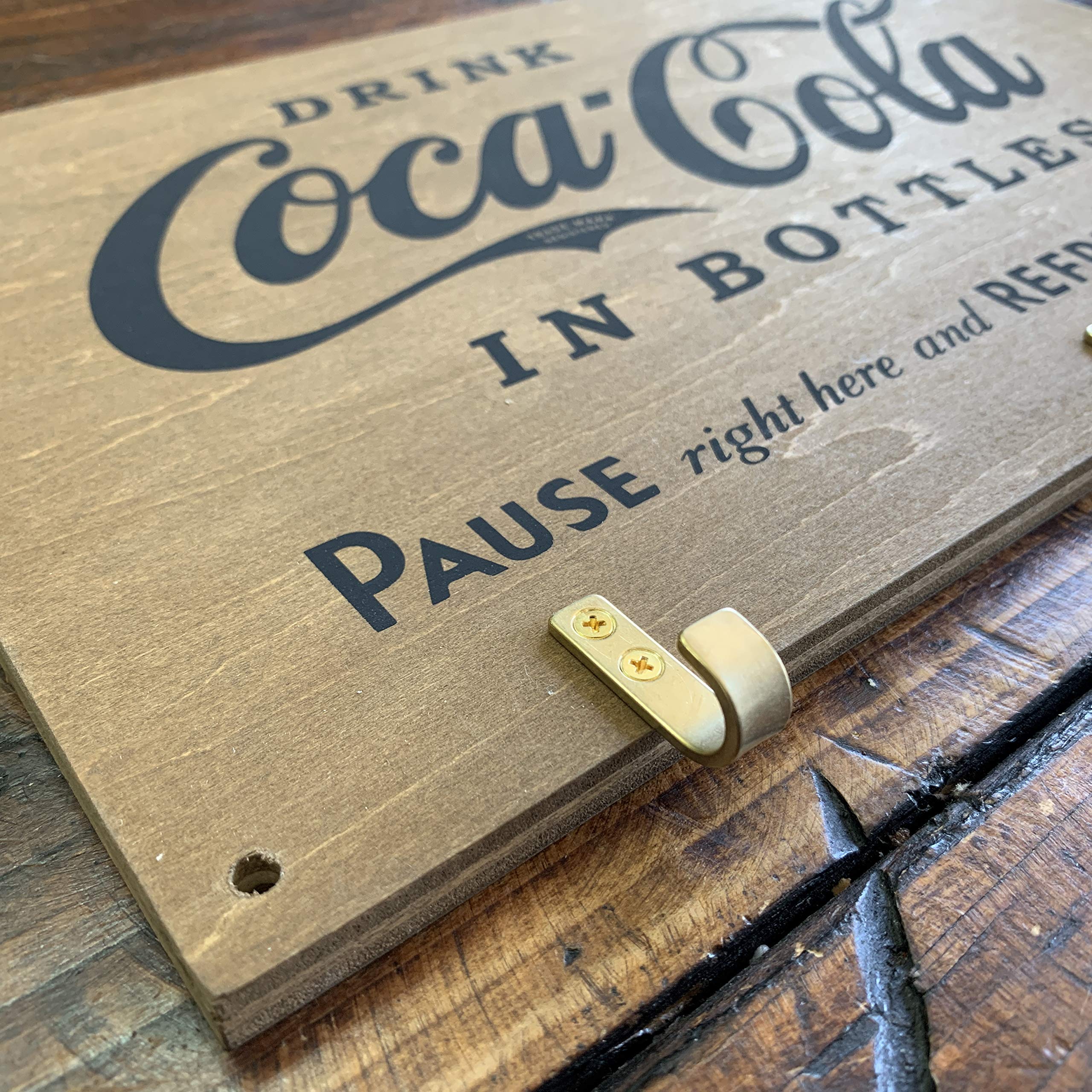 Coca-Cola ウッドハンガーフック Coca Cola コカコーラ 木製 フック