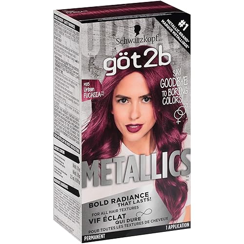 Vista 45 de Got2b Metallics - Tinte permanente para el cabello, color rosado Sakura M84 Rosa (Sakura Pink)