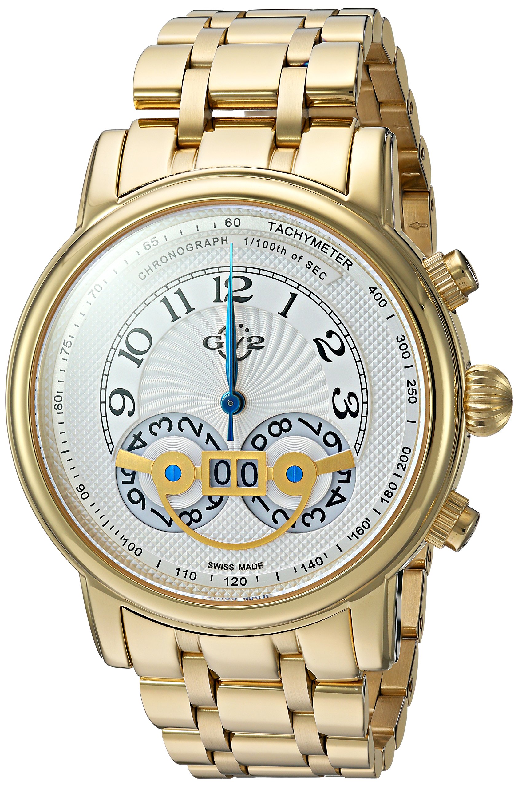 GV2 by Gevril Montreux Mens Chronograph Swiss Quartz Tachymeter Round