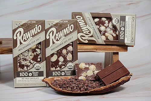 Miniatura 6 de Rawmio Corteza de sal marina de macadmia - 2.12 onzas - Cruda, orgánica, vegana, kosher - Paquete de 2