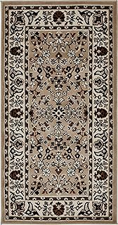 andiamo Teppich Oriental - Wohnzimmerteppich - orientalische Deko - Teppich Schlafzimmer pflegeleicht mit zeitlosem orientalischem Muster 60 x 110 cm Beige