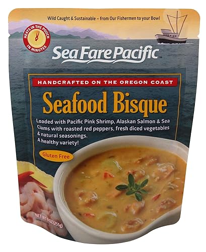 Sea Fare Pacific Bisque de mariscos, 9 onzas (paquete de 8)