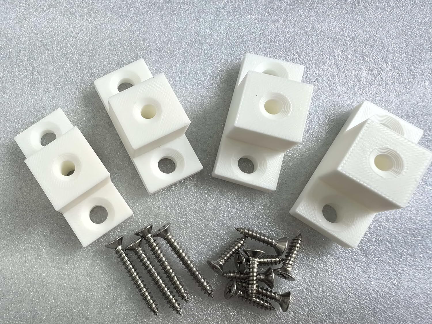 4 Pack Hardware 0.67" (17Mm) Drawer Slide Cabinet Side Spacers Plastic
