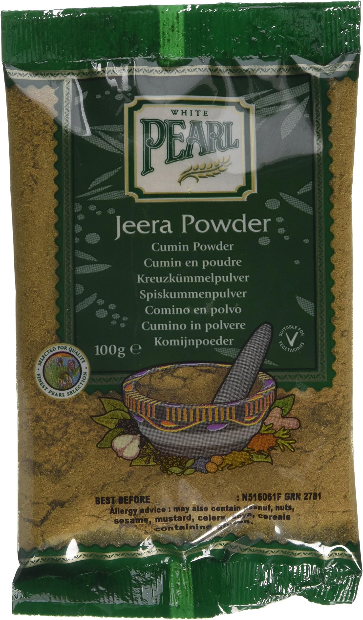 White Pearl Jeera (Cumin) Powder - Pack of 10 x 100g
