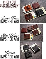 Vista 8 de Personalized Leather Magnetic Money Cash Clip The Palm Beach by Left Coast Original