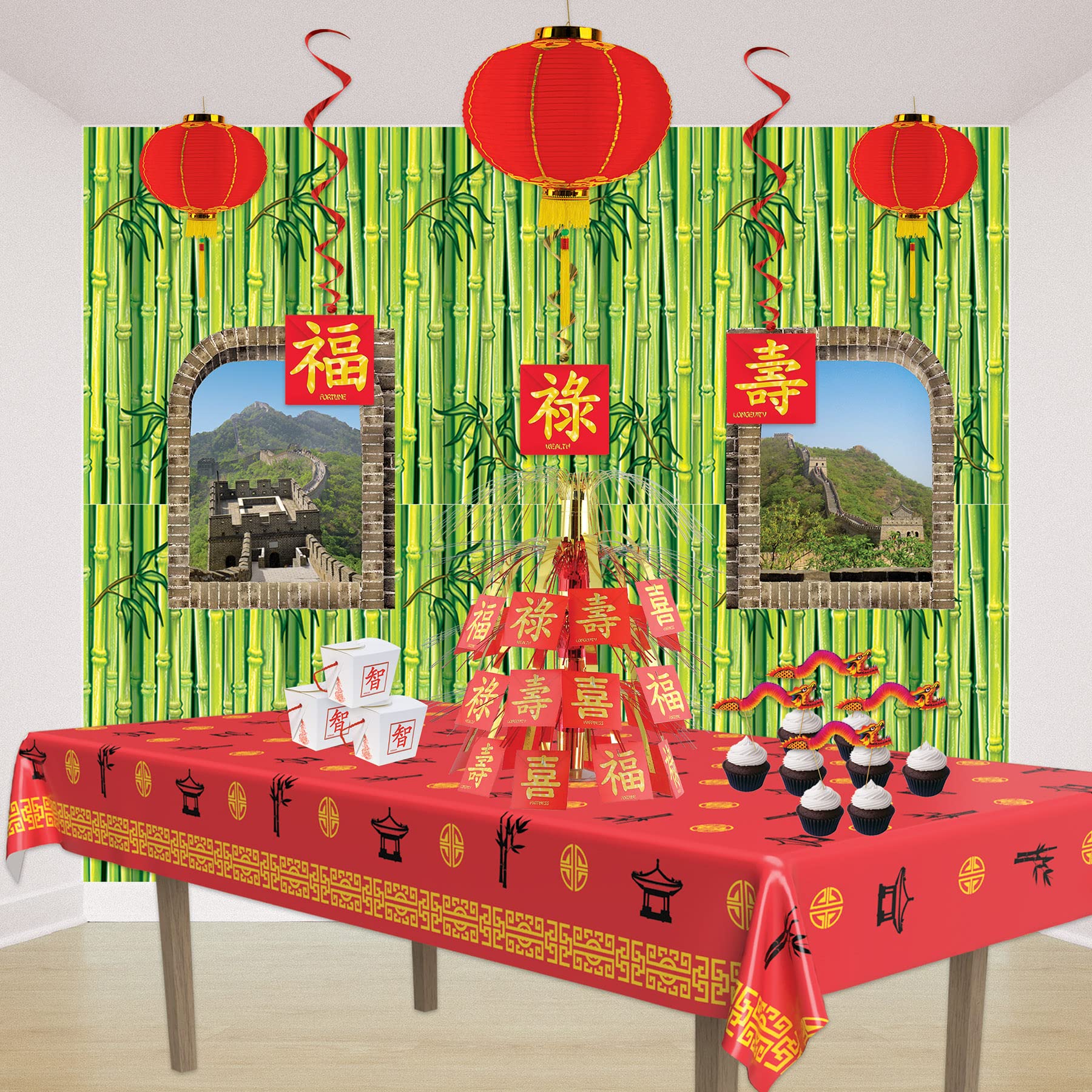 Beistle Bamboo Backdrop, Multicolor, 4 by 30-Feet - Image 4