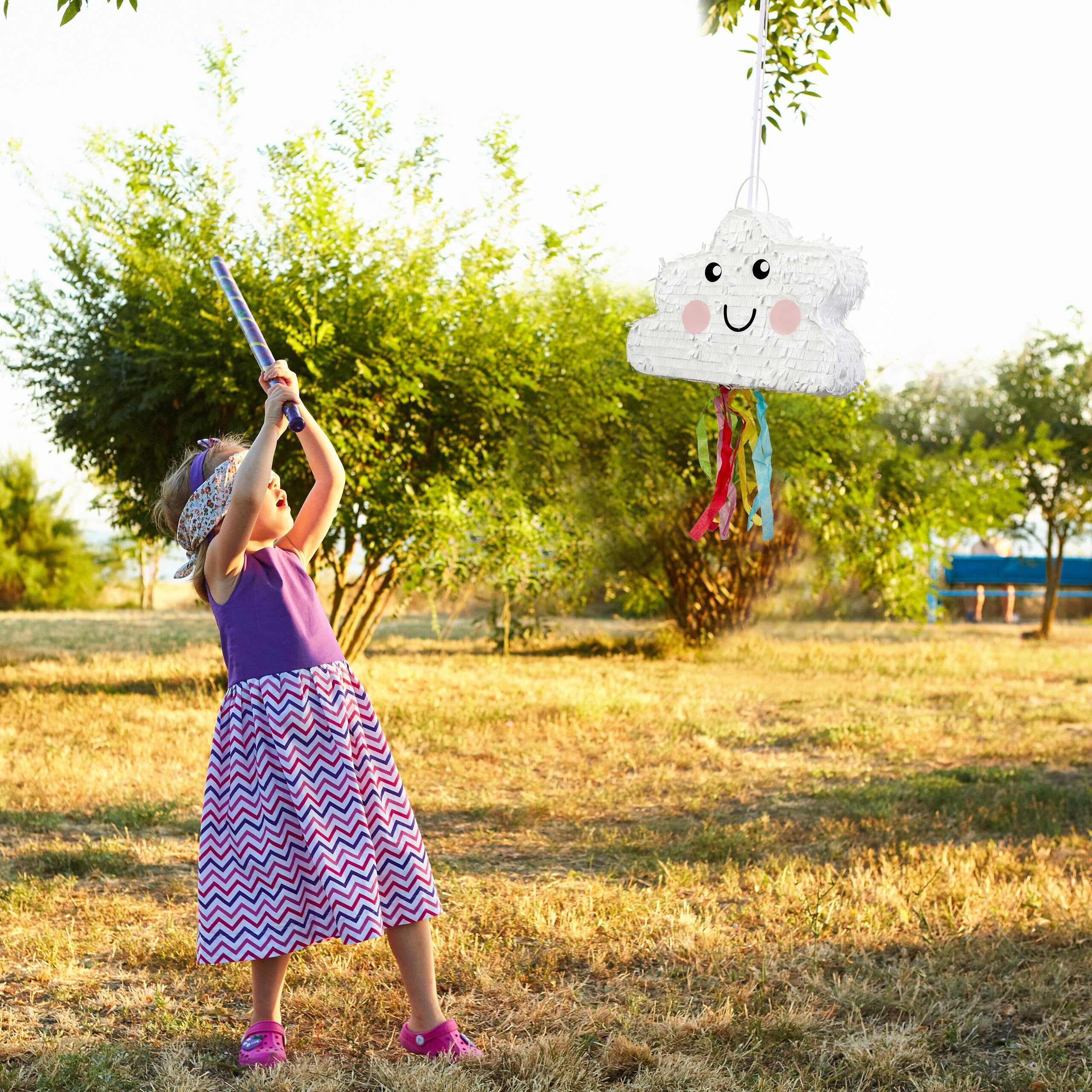 Piñata "Happy Birthday" Relaxdays - 32x9 Cm - À Remplir De Bonbons/Jouets - Pour Fête Enfants/Adultes
