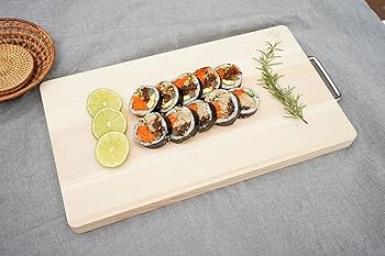 BOUMBI Hinoki tábua de corte reversível de madeira com alça