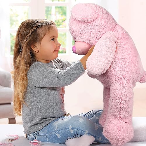 Miniatura 7 de LotFancy Big Teddy Bear Stuffed Animals, 3 Feet Large Soft Bear Plush Toys with Footprints, for Kids, Girls on Birthday Valenitne's Day, Easter