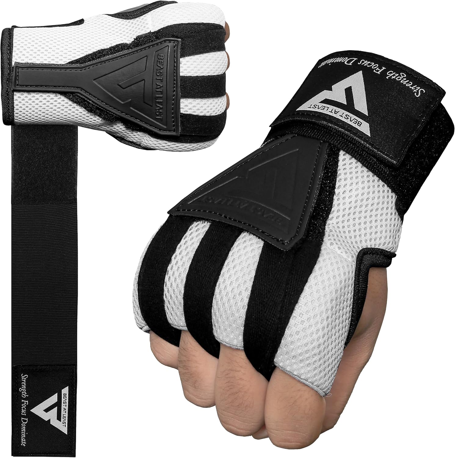 Fast Wrap Gloves | Quick Hand Wraps for Boxing, Kickboxing & MMA | Shock-Absorbing Inner Gloves with Wrist Support | Easy Slip-On Design for Training & Sparring