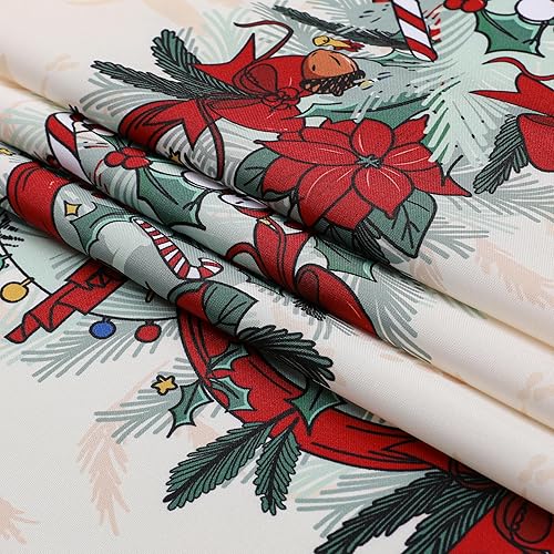 Miniatura 5 de Wewoch Mantel rectangular decorativo con estampado floral de ciruela, impermeable, sin arrugas y resistente a las manchas, para interiores y