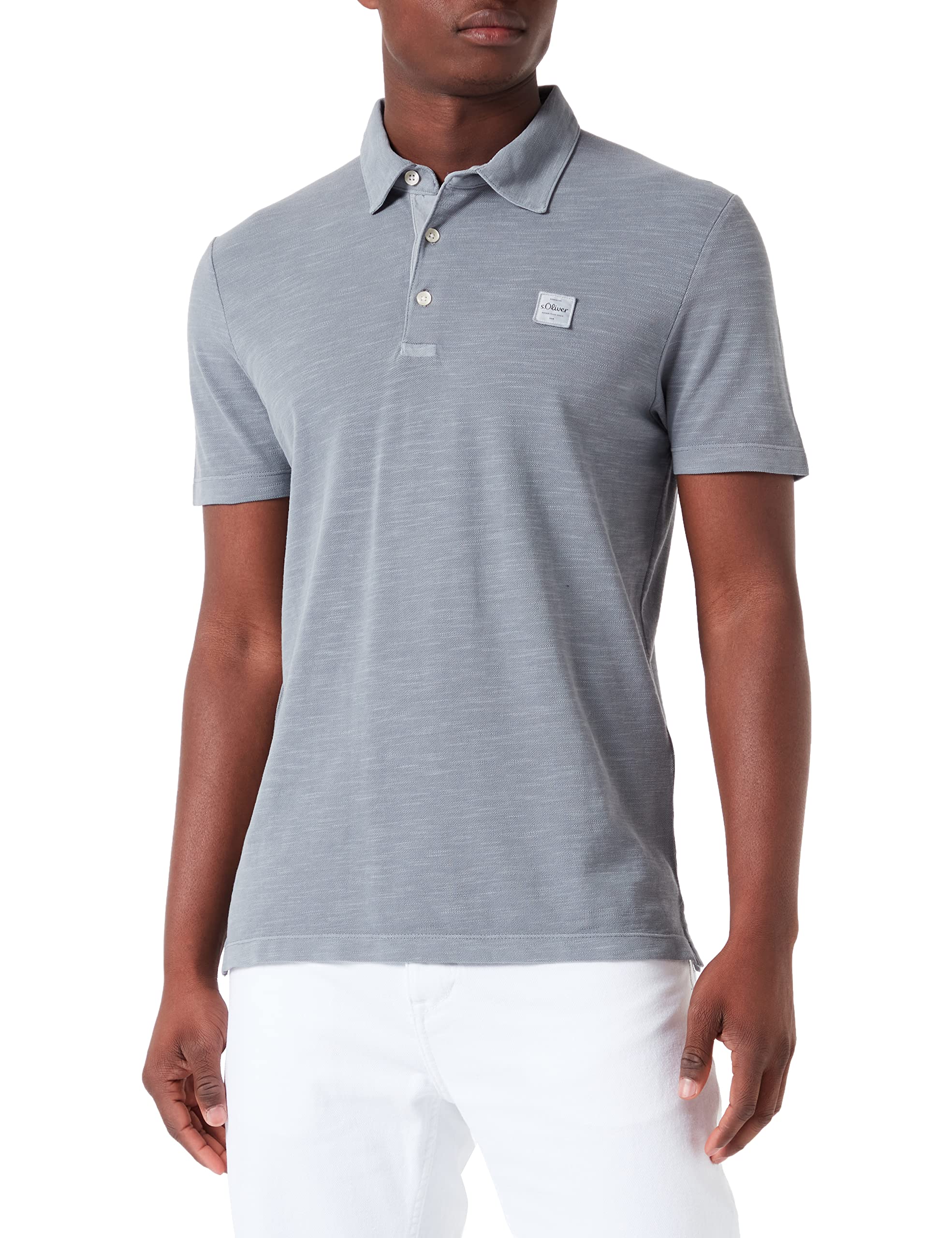 s.Oliver Men's Polo Shirt, Gray, 4XL