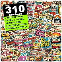 PARTH IMPEX 310 PCS Motivational Quote Stickers, Inspirational Decals