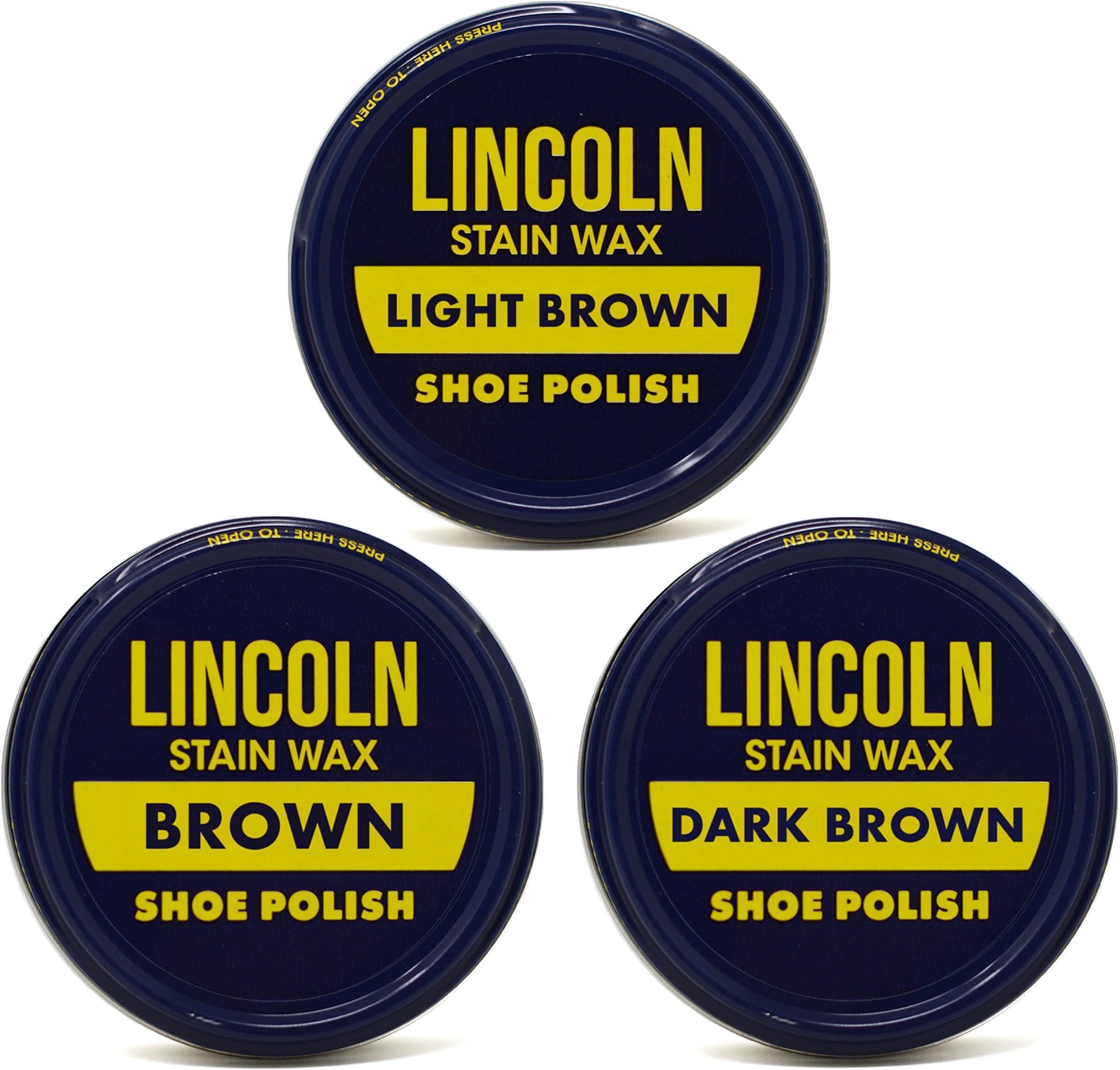 Stain Wax Shoe Polish Variety Pack of Browns (Light Brown, Brown, Dark Brown)…