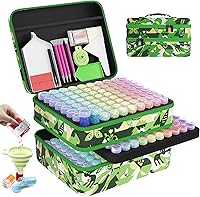 Vista 22 de ARTDOT Contenedor de almacenamiento de 120 ranuras para kits de arte de diamantes para adultos, cajas de almacenamiento portátiles de cuentas