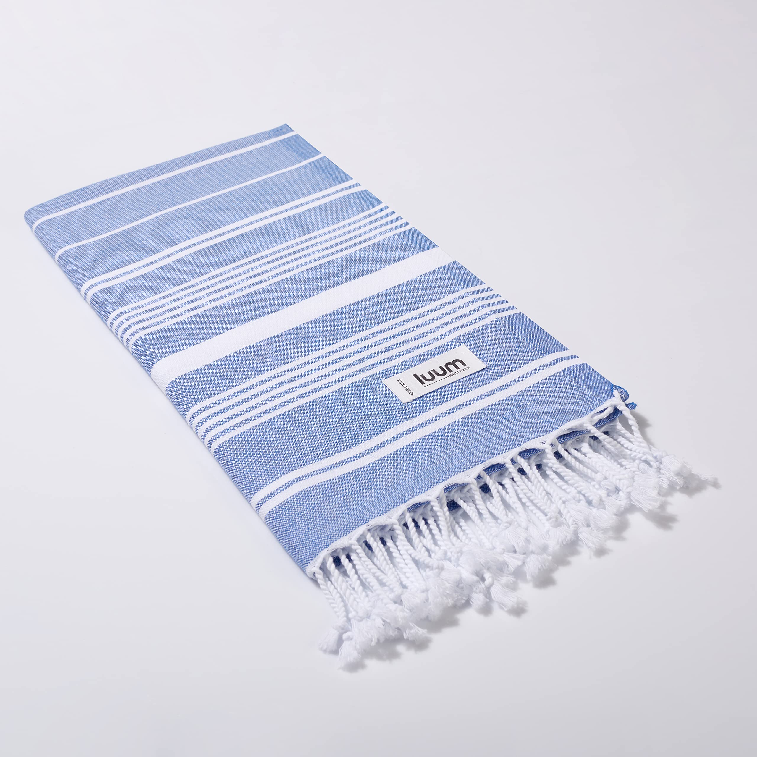 Luum Asciugamano per hammam, asciugamano da sauna, asciugamano da spiaggia, asciugamano da viaggio, asciugamano da campeggio, set da 2 pezzi, da uomo e da donna, blu cielo e verde scuro (meglio di un