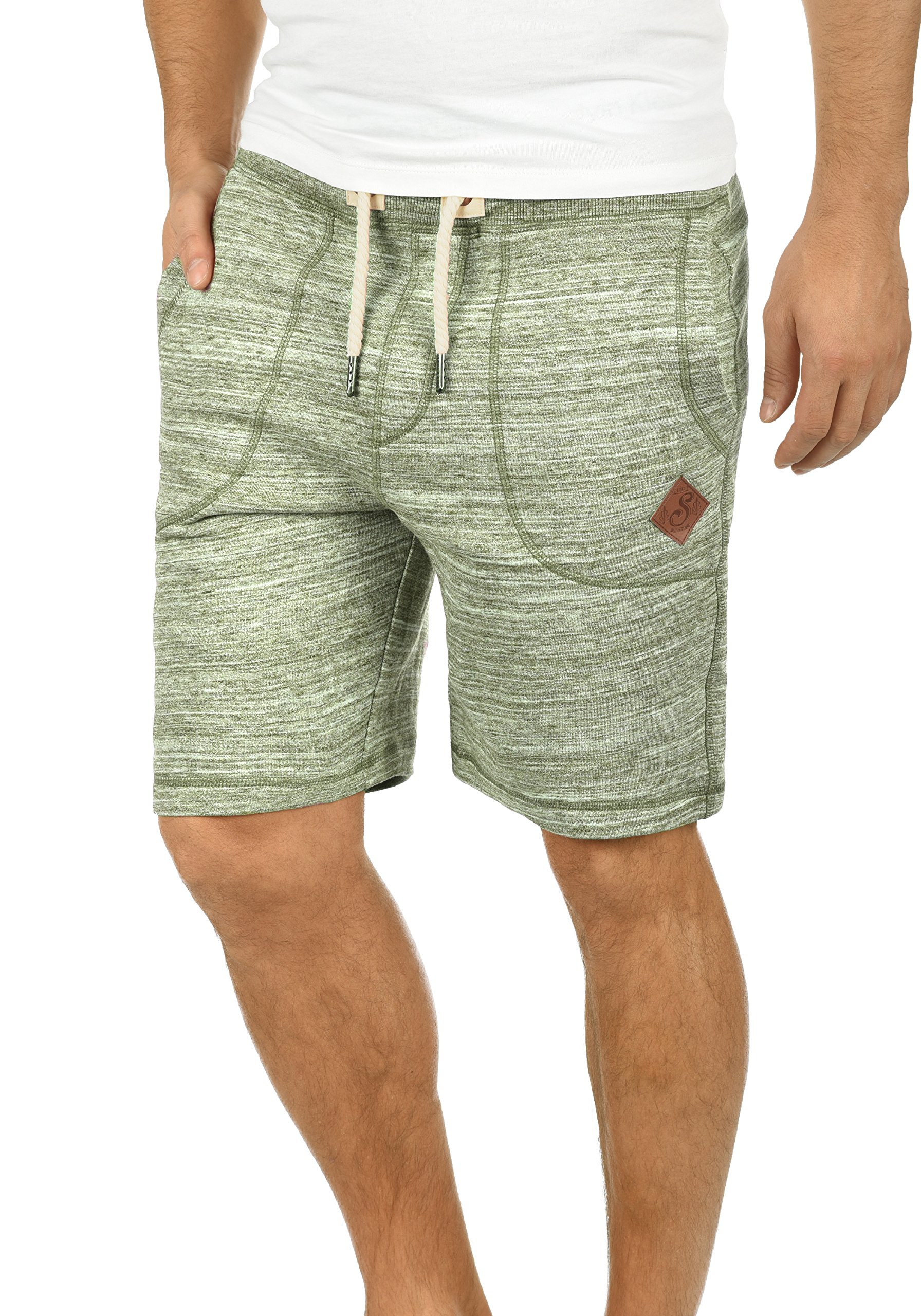 !Solid SDAris Herren Sweatshorts Kurze Hose Jogginghose mit Melierung Kordel Eingrifftaschen Baumwollmischung Regular fit