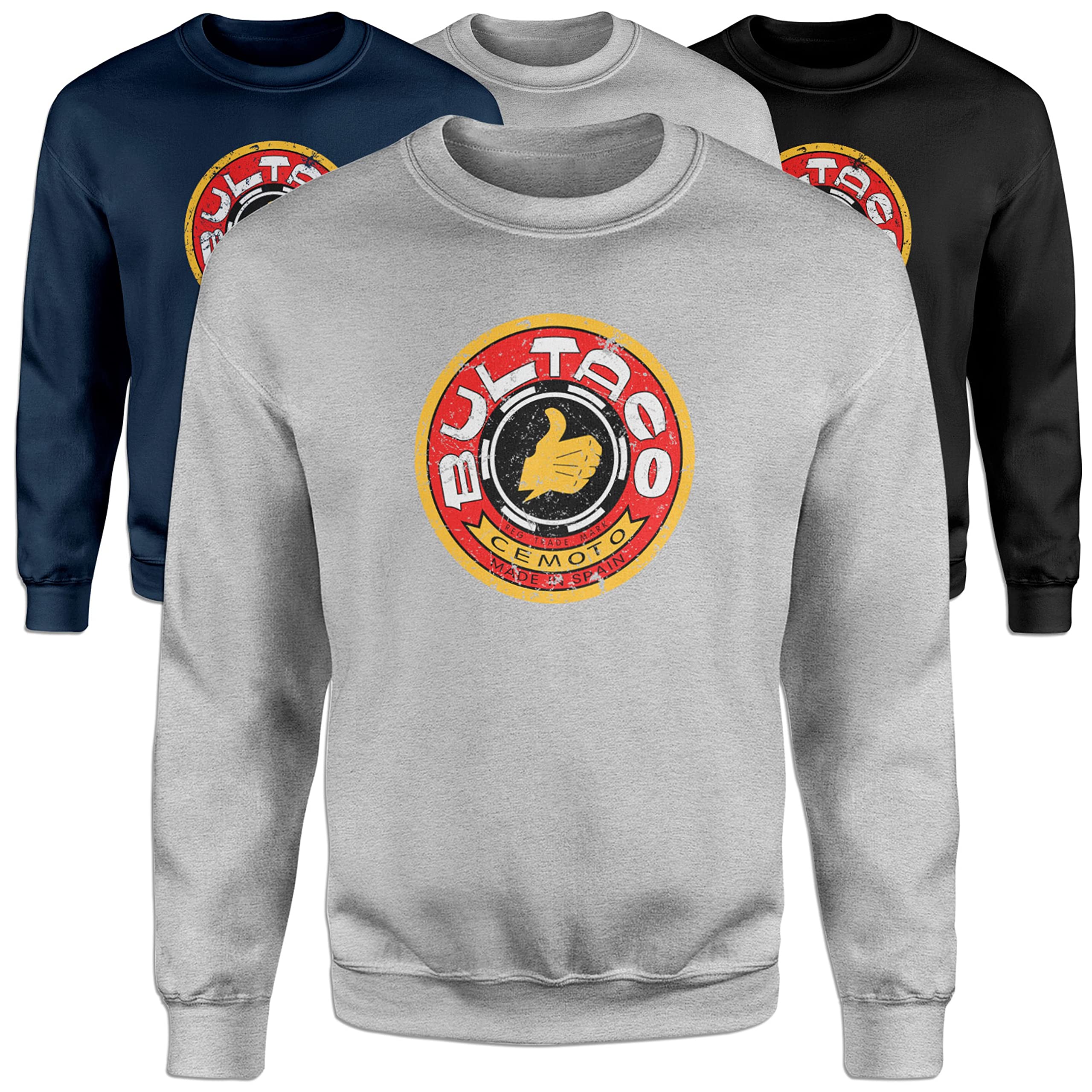Sudadera Bultaco Sweatshirt Moto Vintage Hombre Motero