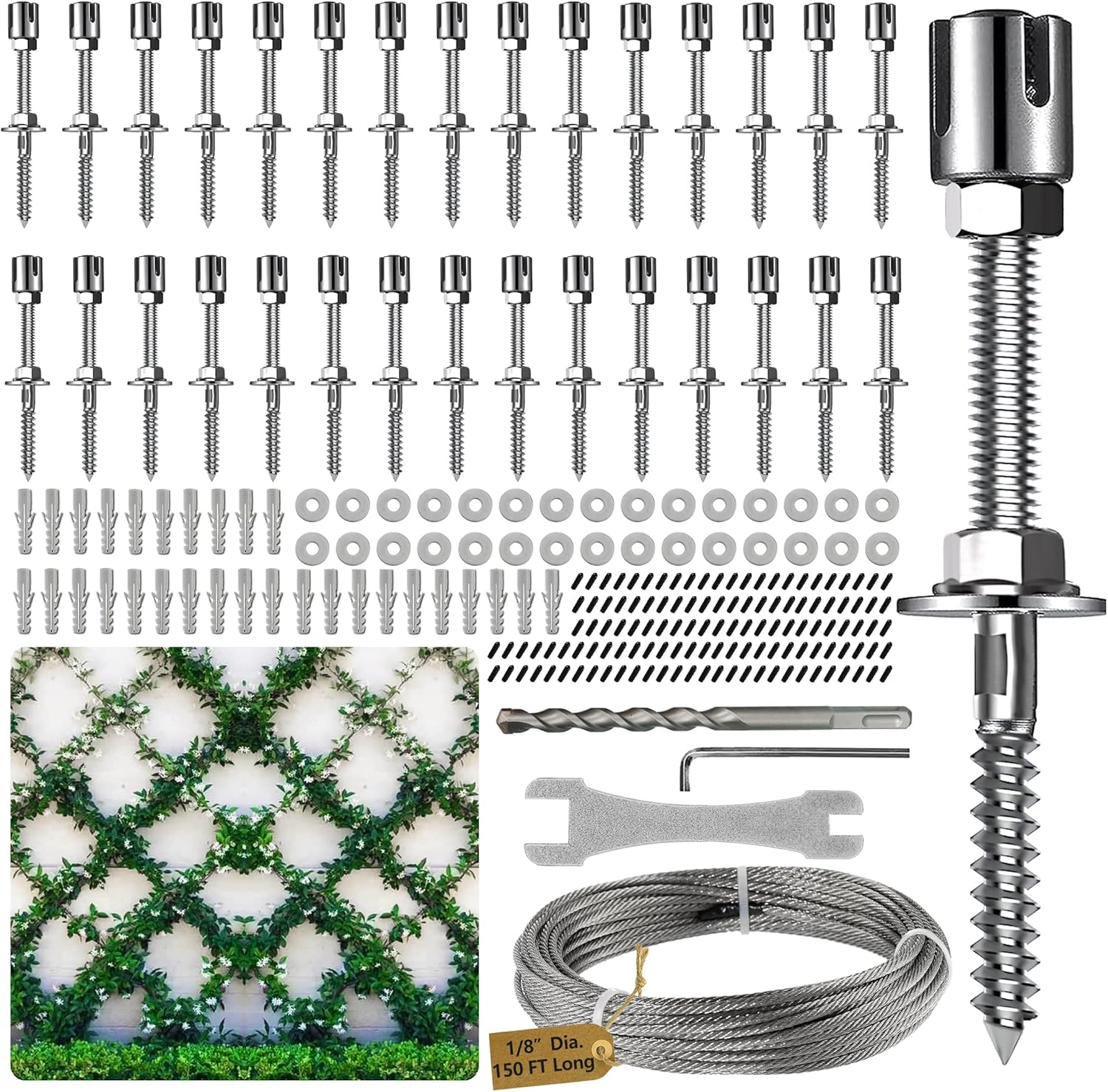Acemaker Wire Trellis for Climbing Plants Outdoor, 316
