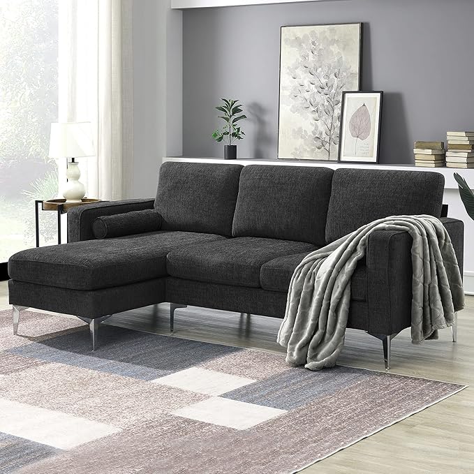 Small Sofa Couch L Shaped Sectional Couches for Living Room