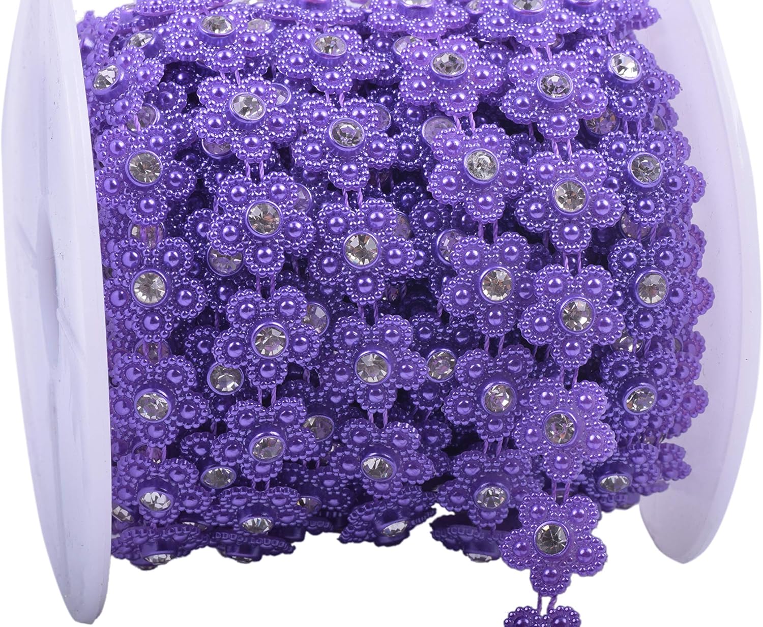 KAOYOO 10 Yards Rhinestone Beaded Chain Trim for Wedding Decoration,DIY,Craft, Sewing on Clothing
