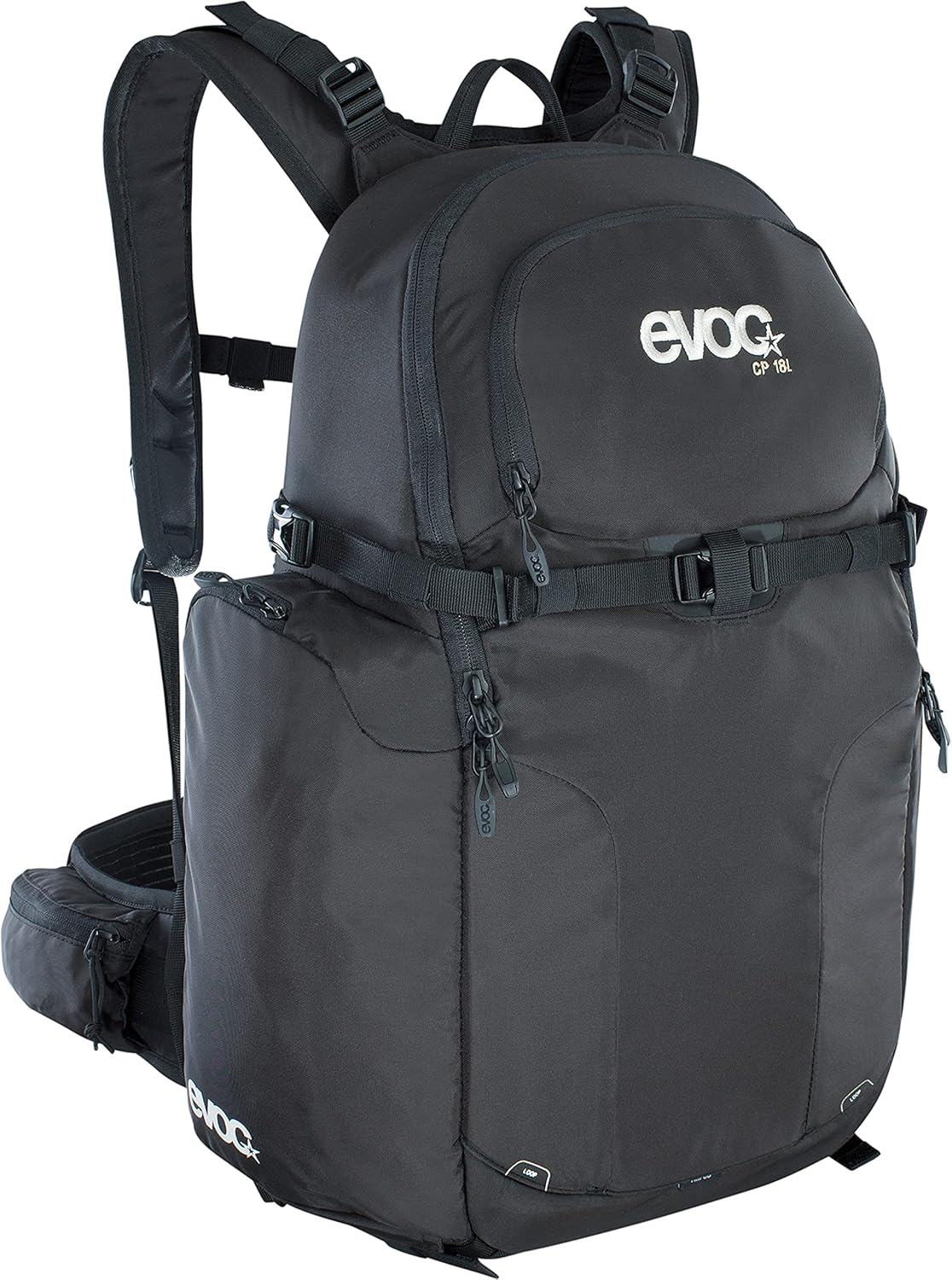 Evoc CP18 l & CP 26 l & CP 35 l Outdoor Kamerarucksack professioneller Fotorucksack für Fotoequipment (Gepolstert, ergonomisches Tragesystem, Gurtsystem für Eisäxte, Ski, Snowboard oder Stativ)