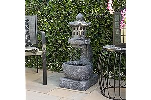 Alpine Corporation Tranquil Zen Pagoda Water Fountain