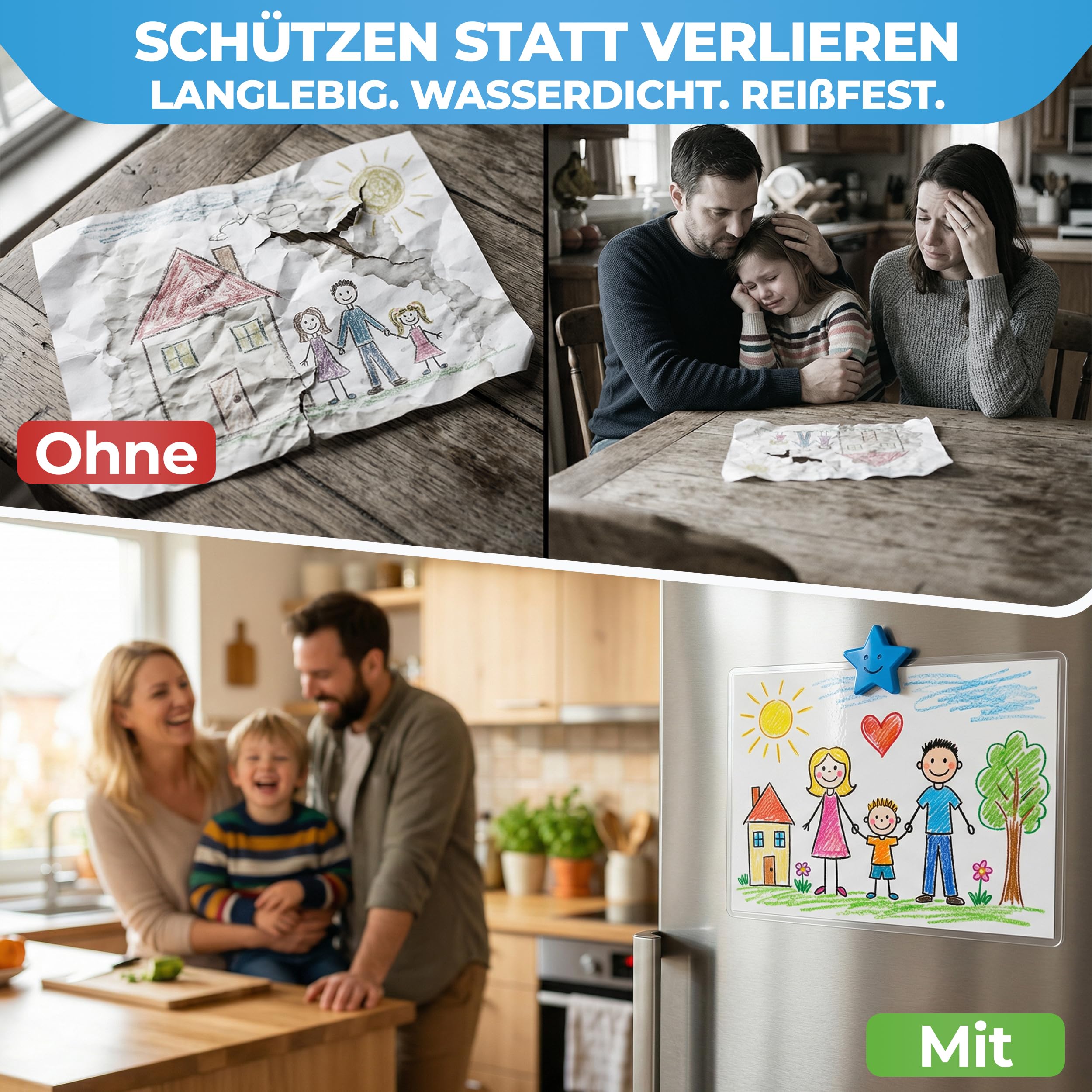 XLam Laminierfolien A4-2 x 125 Mic - matt - 100 Stück - PREMIUMQUALITÄT FÜR PERFEKTE LAMINIERERGEBNISSE