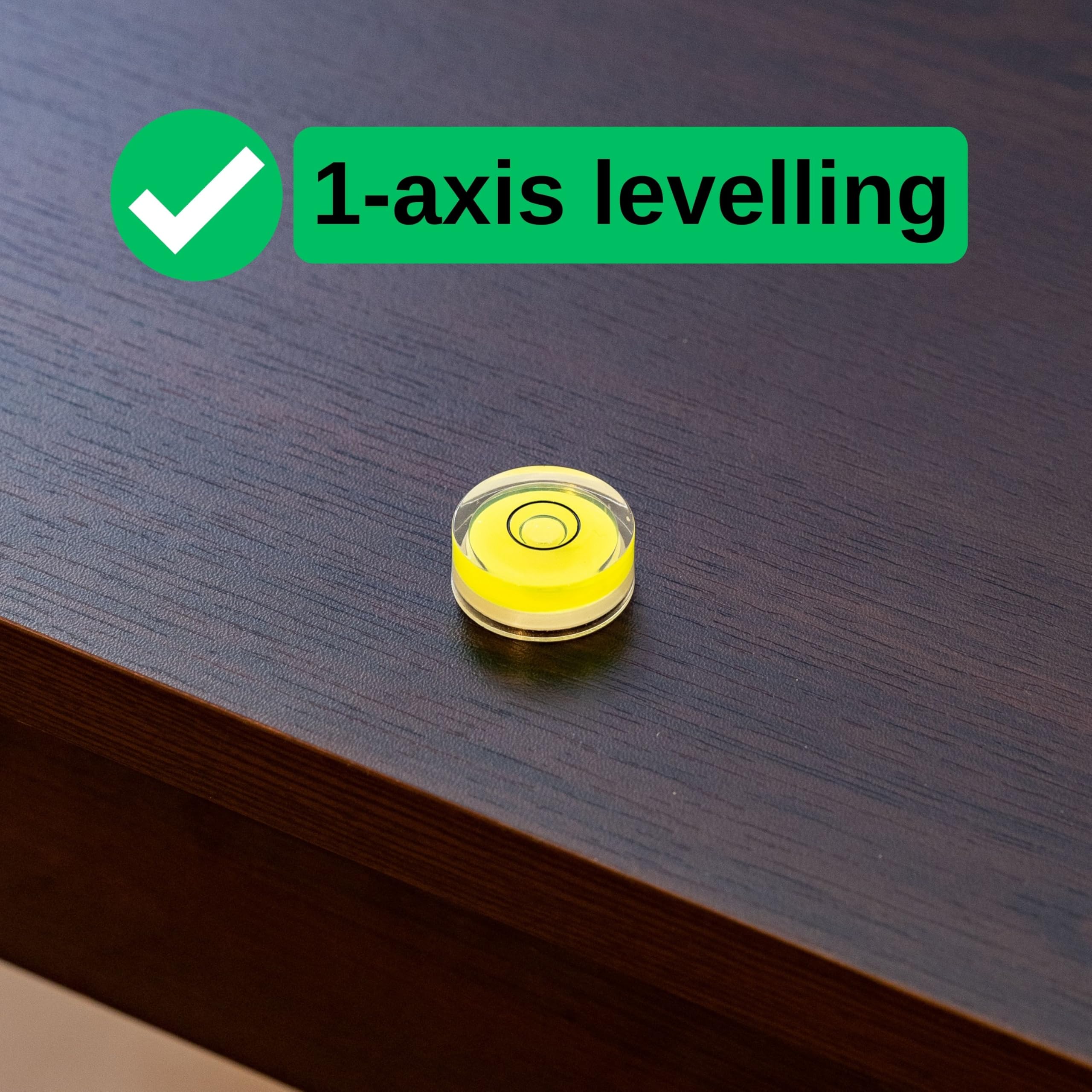 Set di fiale per livella tonda, 5 pezzi, con Ø 15 mm, livella a bolla d'aria senza etichetta, livella ad acqua, livella circolare, livella circolare per caravan, macchina fotografica, fai da te
