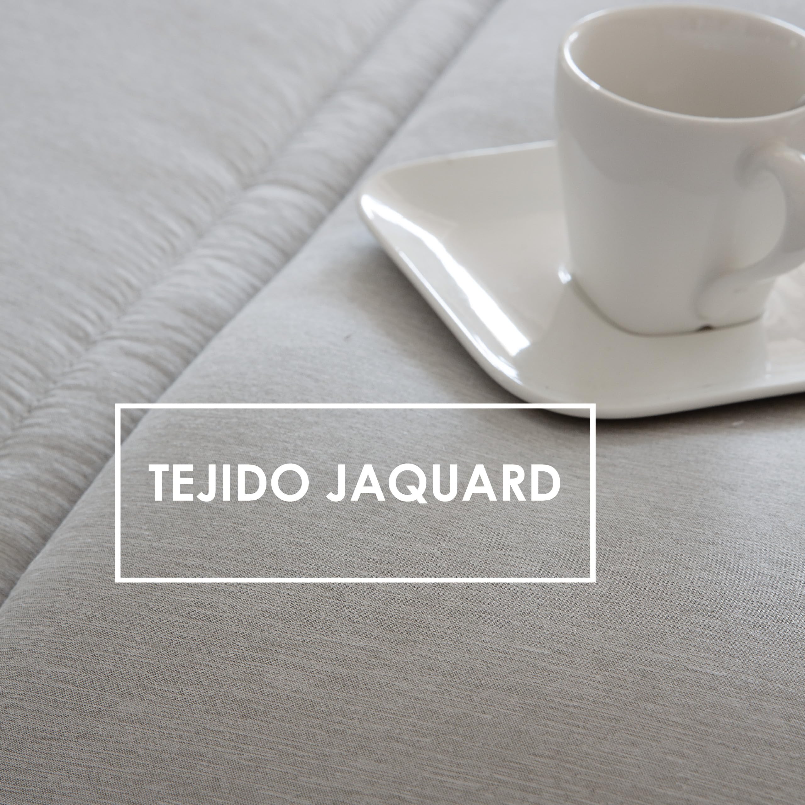 Antilo - Edredón Nórdico Lara Gris para Cama de 150 - Conforter Acolchado de Rayas con Relleno 300 g/m², Tacto Pluma, Calor y Confort para Noches Frías